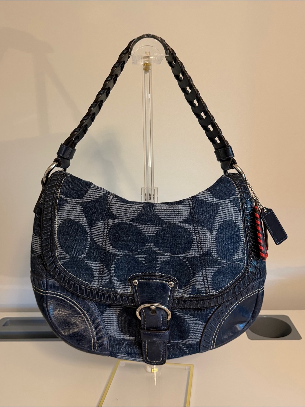 Coach Denim Poppy Hobo Bag - Picture 2 of 10